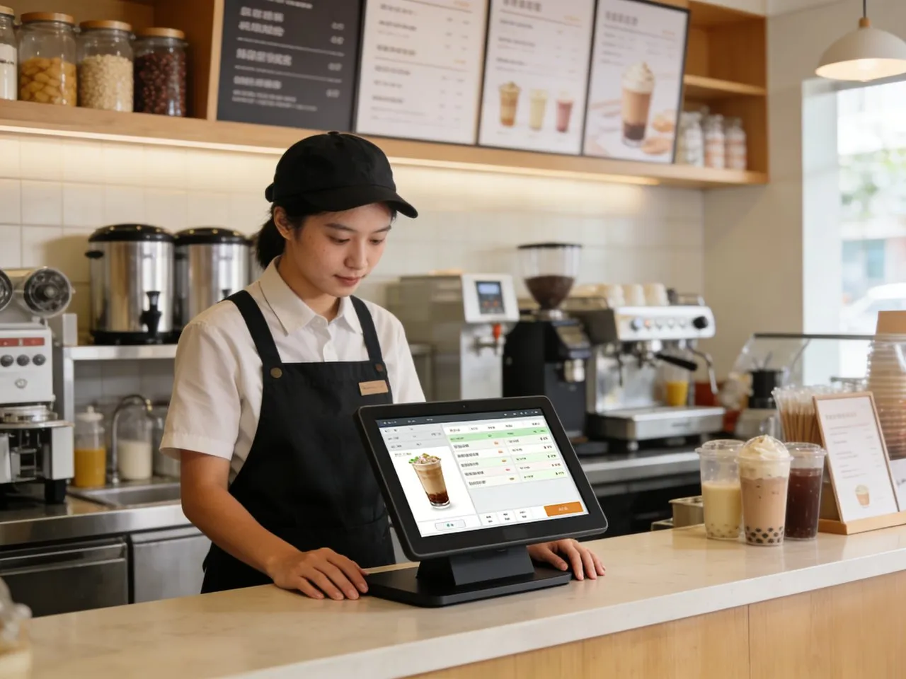 Bubble Tea Machine Touch Screen