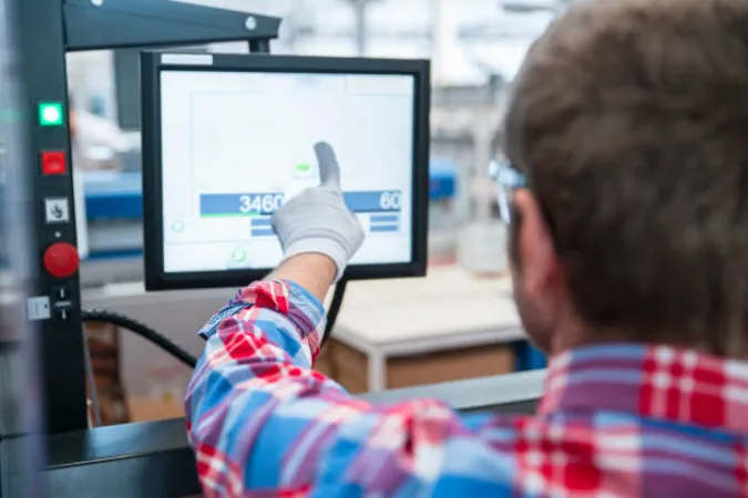 Engineer Who Enters Data To Touch Screen