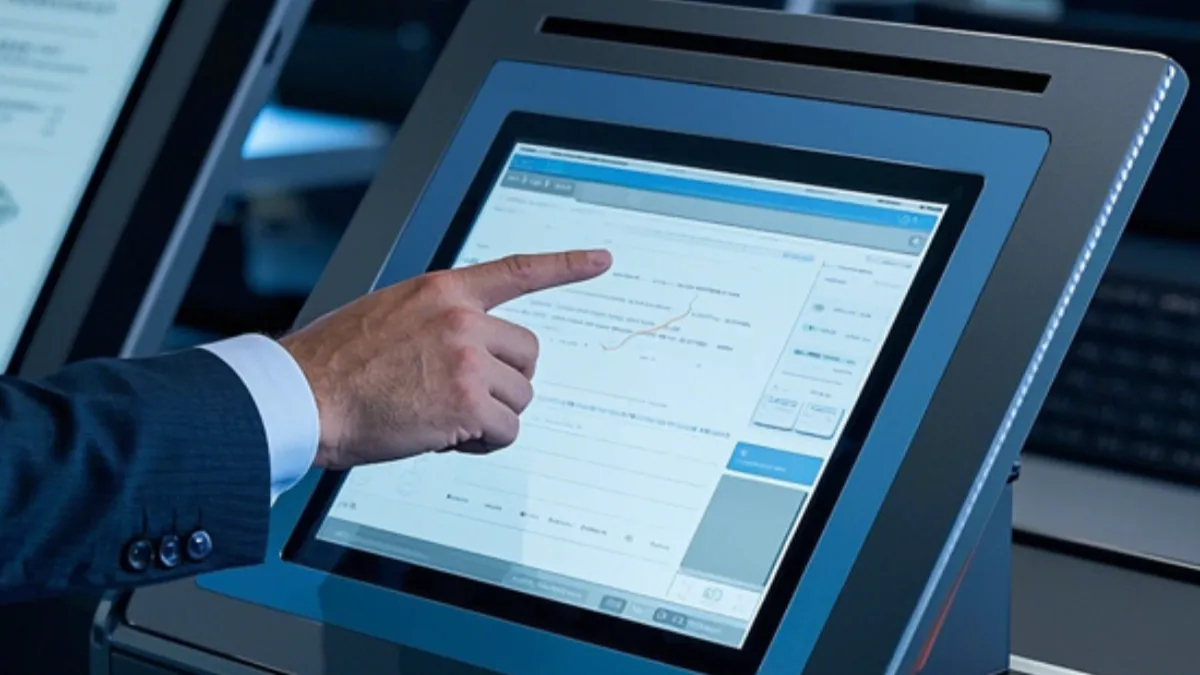 Industrial Washer Touch Screen