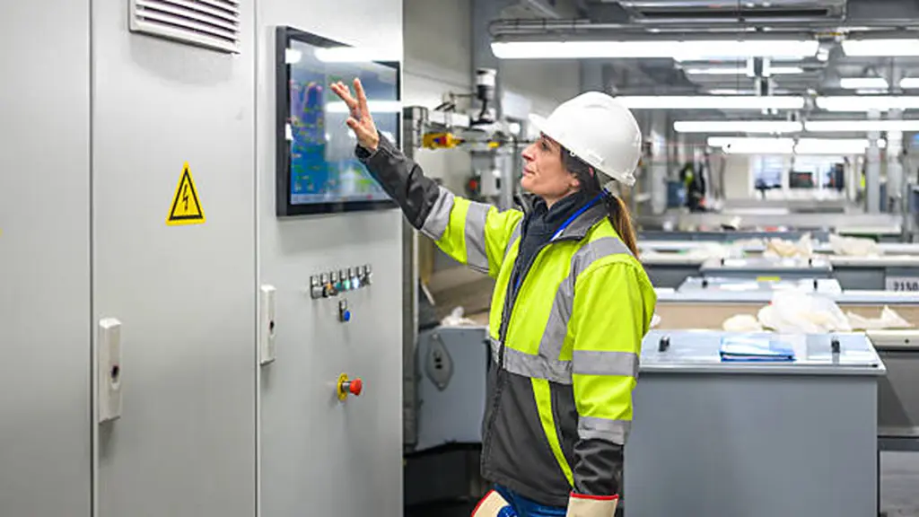 Worker Monitoring Industrial Control Panel